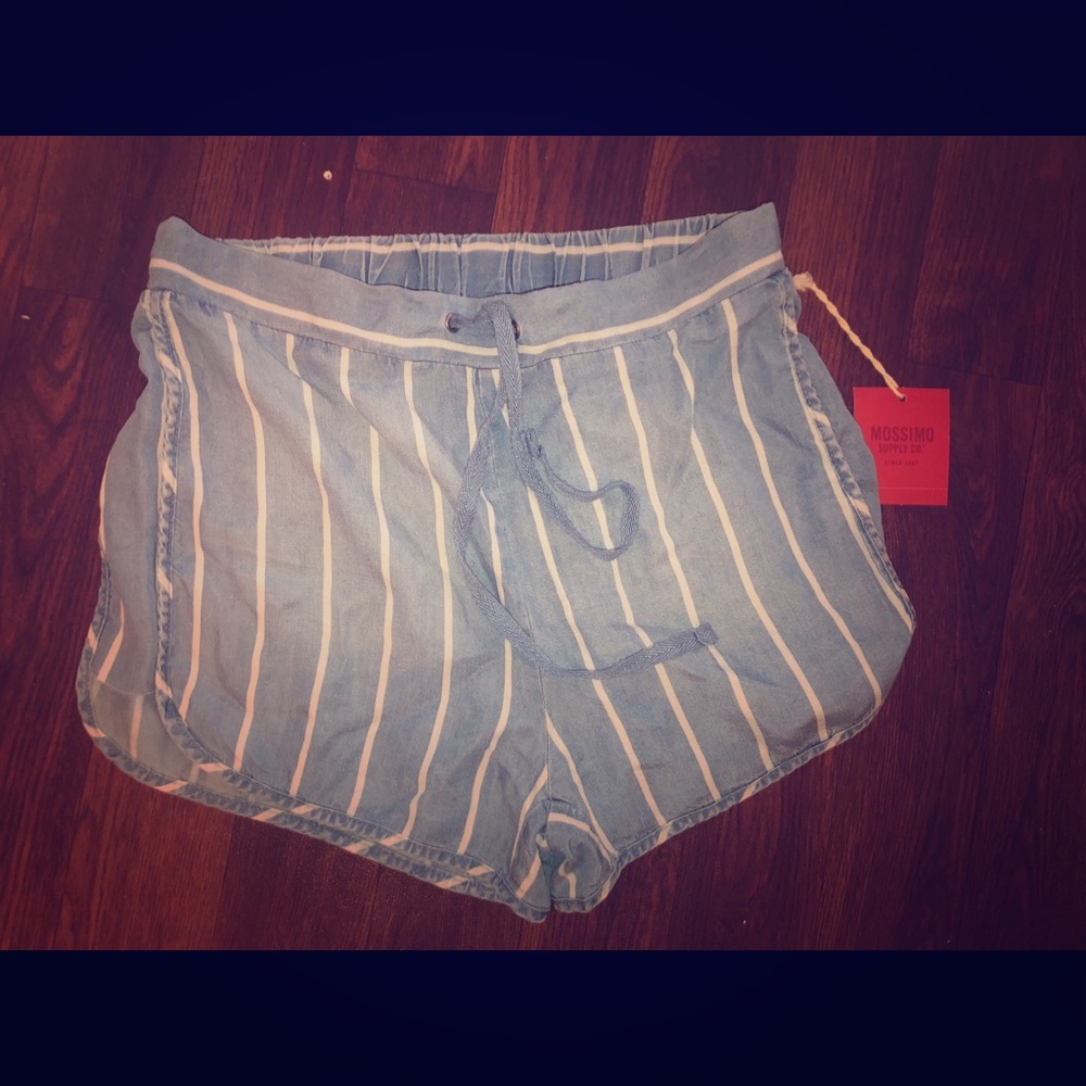 Blue Stripe Shorts